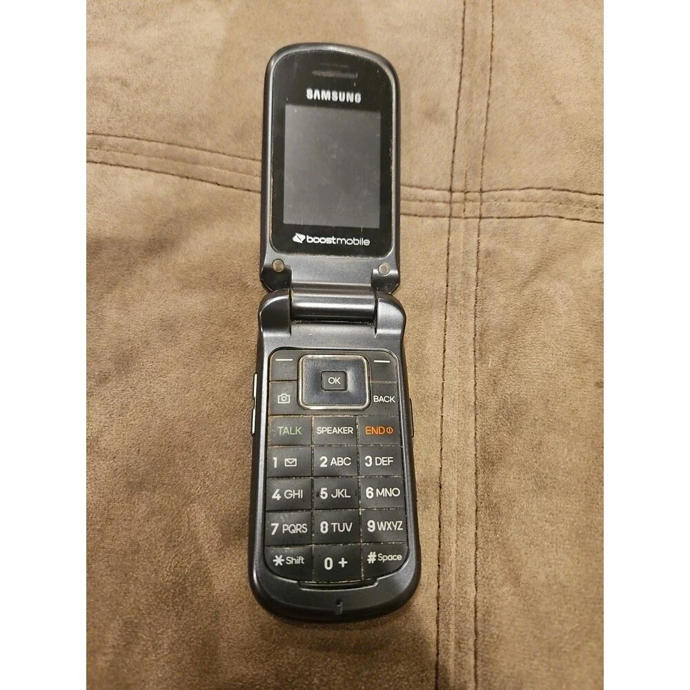 Samsung Factor SPH-M260 Black 2.0 TFT Color Display Boost Mobile Flip Cell Phone